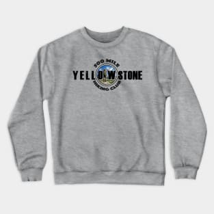 500 MILE HIKING CLUB Yellowstone National Park - backcountry hiking Crewneck Sweatshirt